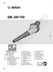 Bosch GBL 18V-750 Notice Originale