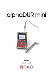 BAQ alphaDUR mini Manuel