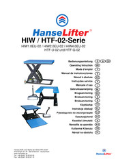 HanseLifter HIW-02-Serie Mode D'emploi