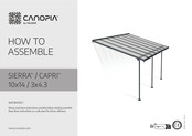 Palram CANOPIA Milano 10x14/3x4.3 Instructions De Montage