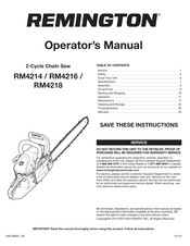 Remington RM4214 Mode D'emploi