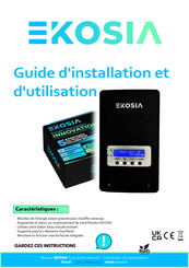 Ekosia 25080520 Guide D'installation Et D'utilisateur