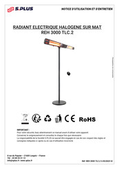 S. Plus REH 3000 TLC.2 Notice D'utilisation Et D'entretien