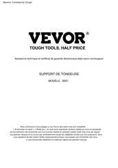 VEVOR 6601 Mode D'emploi