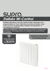 Supra Dalbeo Wi-Control 1522 Notice D'utilisation Et D'installation