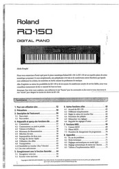 Roland RD-150 Mode D'emploi