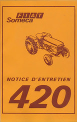 Fiat Someca 420 Notice D'entretien