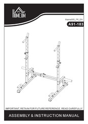 HOMCOM A91-183 Manuel D'assemblage Et D'instructions