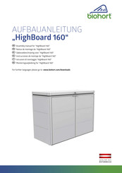 biohort HighBoard 160 Mode D'emploi