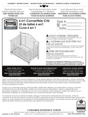 SIMMONS KIDS 6 in1 Convertible Crib Instructions De Montage