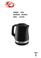 TEFAL KO150F10 Mode D'emploi