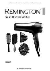 Remington Pro 2100 Dryer Gift Set Mode D'emploi