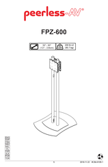 peerless-AV FPZ-600 Mode D'emploi