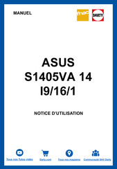 Asus S1405VA 14 I9/16/1 Manuel Électronique