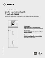 Bosch GreenTronic 7000 T Instructions D'installation Et D'utilisation