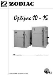 PSA ZODIAC Optipac 10 Notice D'installation Et D'utilisation