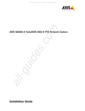 Axis Communications Q6000-E Instructions D'installation