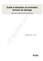 Asko DC 7171 Guide D'utilisation Et D'entretien