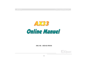 AOpen AX33 Manuel