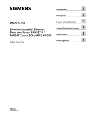 Siemens SIMATIC NET FAN597-2 Notice De Service