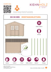 Kiehn-Holz KH 44-005 Instructions De Montage