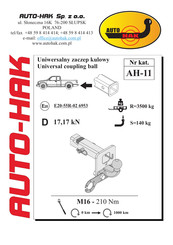 AUTO-HAK AH-11 Instructions De Montage