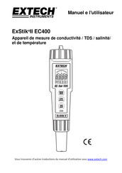 Extech ExStik II EC400 Manuel De L'utilisateur