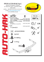 AUTO-HAK H07A Instructions De Montage