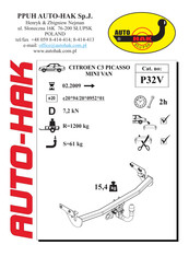 AUTO-HAK P32V Instructions De Montage