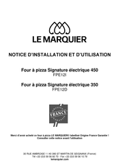 LE MARQUIER Signature 450 Notice D'installation Et D'utilisation