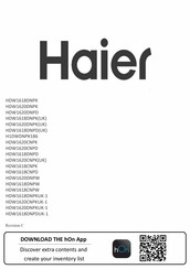 Haier HDW1620CNPD Mode D'emploi