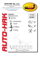 AUTO-HAK H38V Instructions De Montage