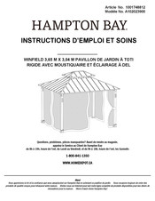 HAMPTON BAY A102023900 Instructions D'emploi