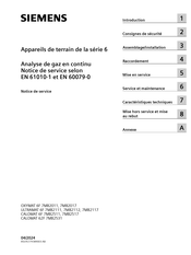 Siemens OXYMAT 6F 7MB2011 Notice De Service