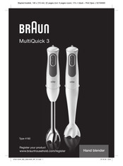 Braun MultiQuick 3 MQ 3045WH Mode D'emploi