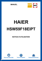 Haier HSW59F18EIMM Manuel De L'utilisateur