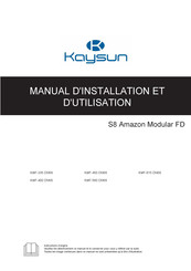 Kaysun S8 Amazon KMF-560 DN6S Manuel D'installation Et D'utilisation