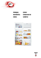 Candy CFBD2450/2E Mode D'emploi