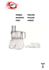 Moulinex masterchef 5000 FP512100 Mode D'emploi