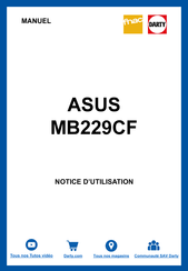 Asus ZenScreen MB229CF Guide De L'utilisateur