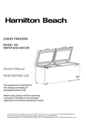 Hamilton Beach HBFRF3030-3BCOM Manuel De L'utilisateur