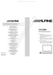 Alpine IVA-C800 Mode D'emploi