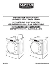 Maytag Commercial MDE28PDCYW Instructions D'installation