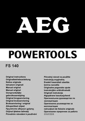 AEG Powertools FS 140 Notice Originale