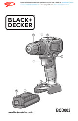 Black & Decker BCD003ME2K-QW Traduction De La Notice D'instructions Originale