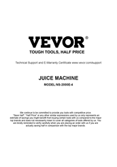 VEVOR NS-2000E-4 Instructions Originales