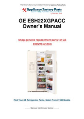 GE ESH22XGPACC Manuel D'utilisation Et D'installation