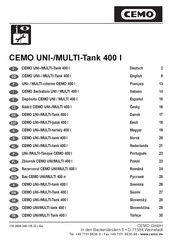 CEMO MULTI-Tank 400 l Mode D'emploi