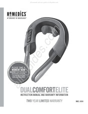 HoMedics DUAL COMFORT ELITE NMS-380H Manuel D'instructions