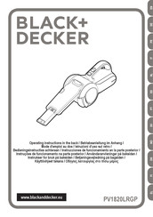 Black & Decker PV1820LRGP Instructions